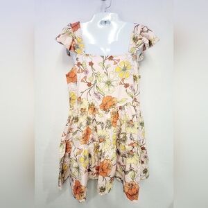 Lottie & Holly BOG Collective Band Of The Free Floral Mini Dress Size Medium